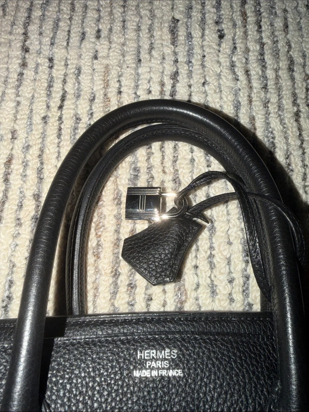 Hermes Black Togo Birkin 35 with palladium hardware